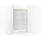 Kohler Levity(R) Sliding Shower Door, 74" H X 44-5/8 - 47-5/8" W, With 1/4" Thick Frosted Glass And Towel Bars 706014-D3-MX - alternate 1